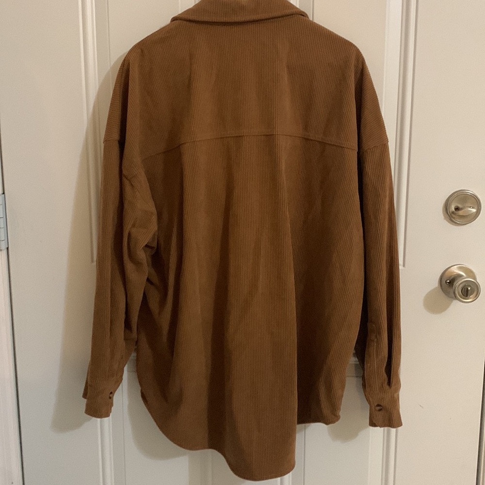 Corduroy Button Front Shacket - image 4